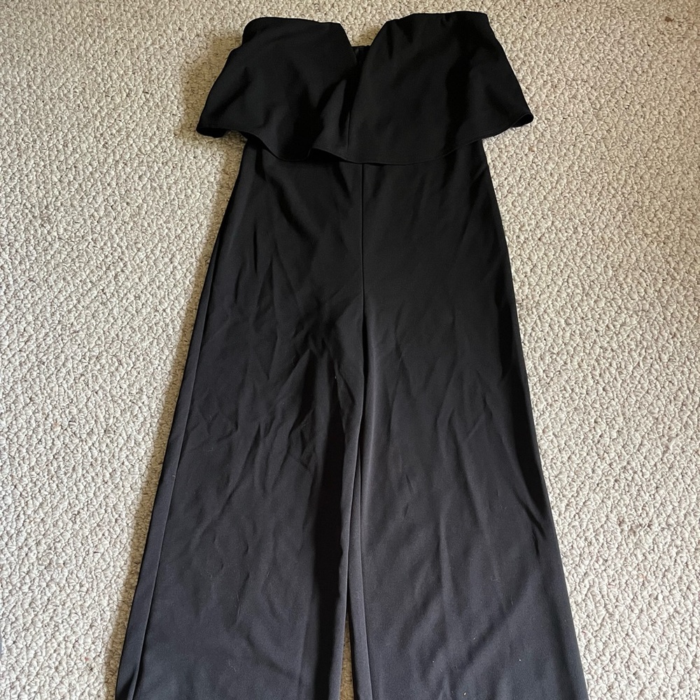 Strapless black jumpsuit from Lulus… Brand new without tags and never worn